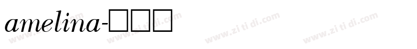 amelina字体转换