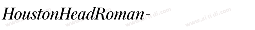 HoustonHeadRoman字体转换