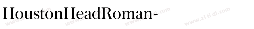 HoustonHeadRoman字体转换