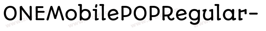 ONEMobilePOPRegular字体转换