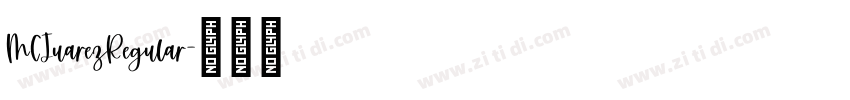 MCJuarezRegular字体转换 MCJuarezRegular字体转换