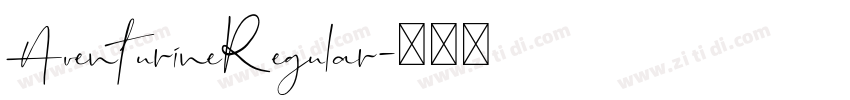 AventurineRegular字体转换
