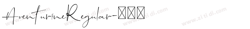 AventurineRegular字体转换