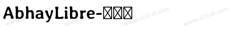 AbhayLibre字体转换