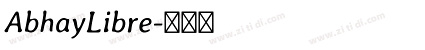 AbhayLibre字体转换