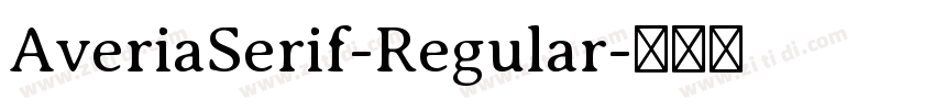 AveriaSerif-Regular字体转换