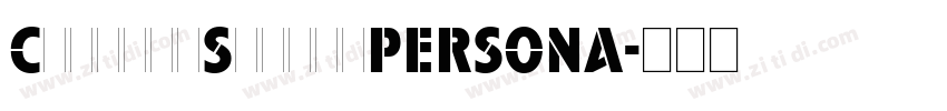 CampanaScriptPERSONA字体转换
