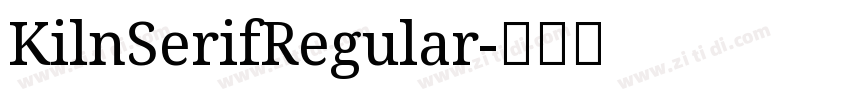 KilnSerifRegular字体转换