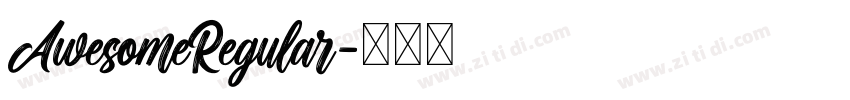 AwesomeRegular字体转换