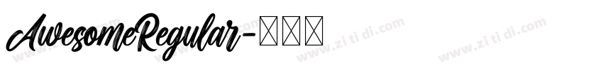 AwesomeRegular字体转换