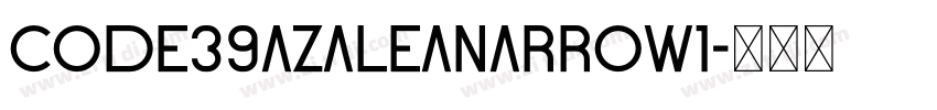 Code39AzaleaNarrow1字体转换