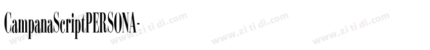 CampanaScriptPERSONA字体转换