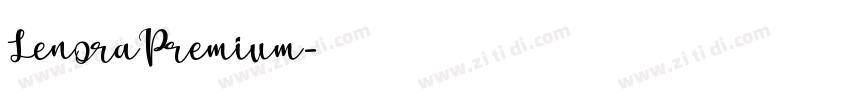 LenoraPremium字体转换