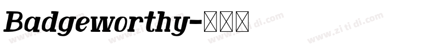 Badgeworthy字体转换