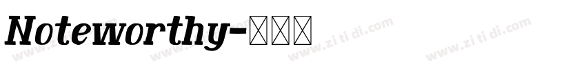 Noteworthy字体转换