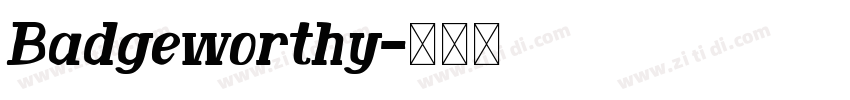 Badgeworthy字体转换