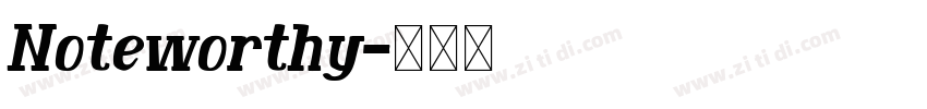 Noteworthy字体转换