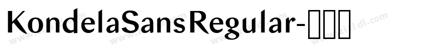 KondelaSansRegular字体转换