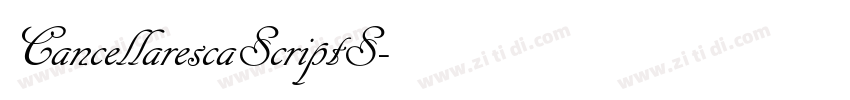 CancellarescaScriptS字体转换