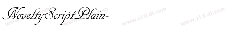 NoveltyScriptPlain字体转换