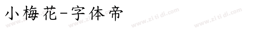 小梅花字体转换