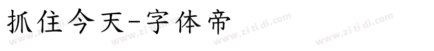 抓住今天字体转换