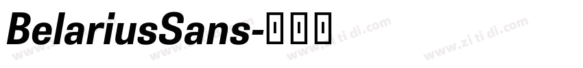 BelariusSans字体转换