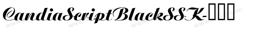CandiaScriptBlackSSK字体转换