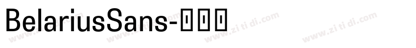 BelariusSans字体转换