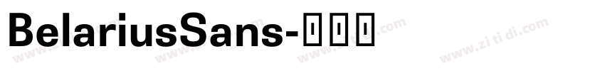 BelariusSans字体转换