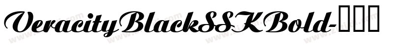 VeracityBlackSSKBold字体转换