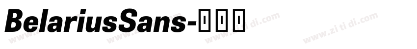 BelariusSans字体转换