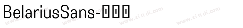 BelariusSans字体转换