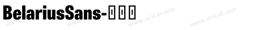 BelariusSans字体转换