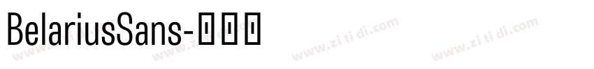 BelariusSans字体转换