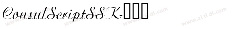 ConsulScriptSSK字体转换