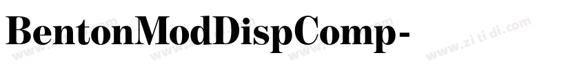 BentonModDispComp字体转换 BentonModDispComp字体转换