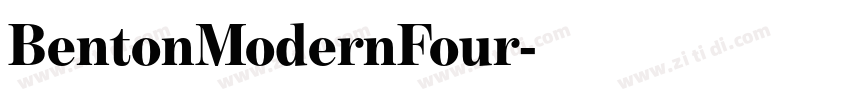 BentonModernFour字体转换