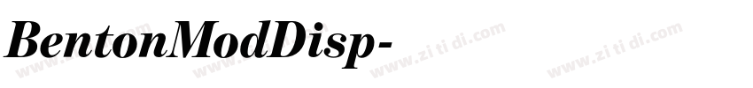 BentonModDisp字体转换
