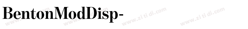 BentonModDisp字体转换