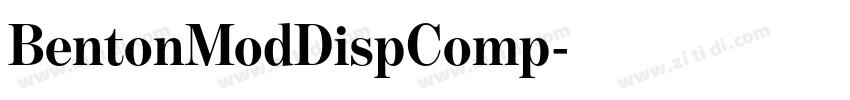BentonModDispComp字体转换 BentonModDispComp字体转换
