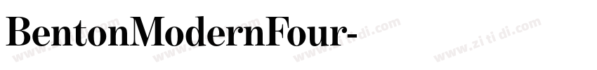 BentonModernFour字体转换