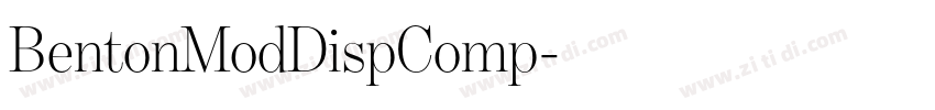 BentonModDispComp字体转换 BentonModDispComp字体转换