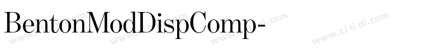 BentonModDispComp字体转换 BentonModDispComp字体转换