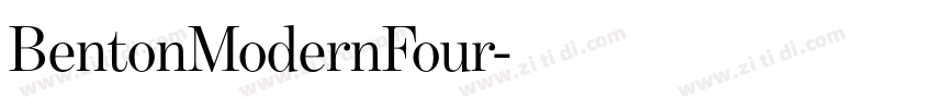 BentonModernFour字体转换