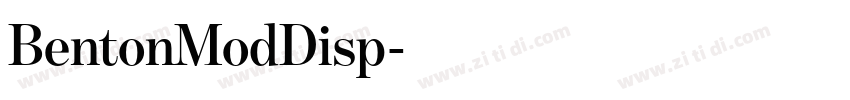 BentonModDisp字体转换
