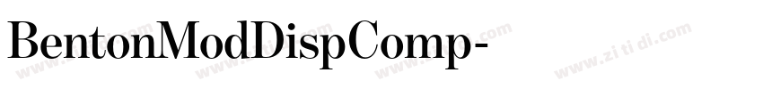 BentonModDispComp字体转换 BentonModDispComp字体转换