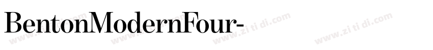BentonModernFour字体转换