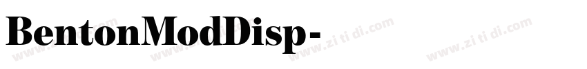 BentonModDisp字体转换