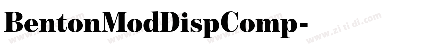 BentonModDispComp字体转换 BentonModDispComp字体转换